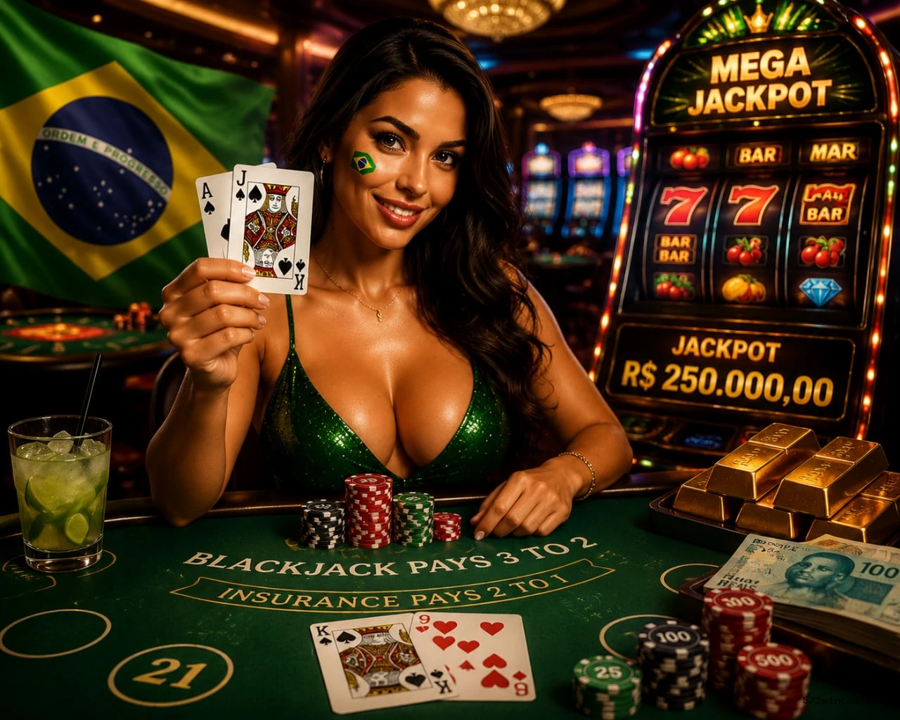 Imagem promocional da 572Win.com mostrando a plataforma e suas vantagens